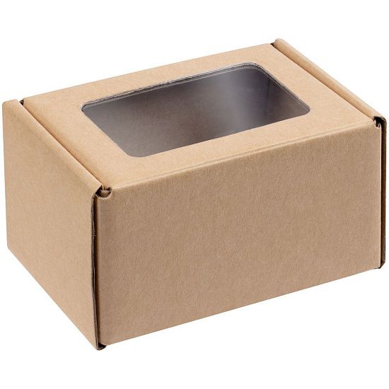 Коробка с окошком Knick Knack, крафт - подробное фото