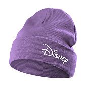 Шапка с вышивкой Disney, фиолетовая - фото