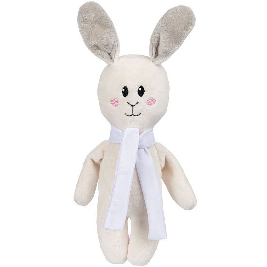 Игрушка Beastie Toys, заяц с белым шарфом - подробное фото