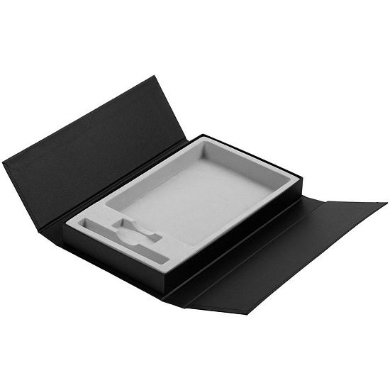 Коробка Triplet под ежедневник, флешку и ручку, черная - подробное фото