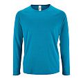 Футболка с длинным рукавом SPORTY LSL MEN, ярко-бирюзовая