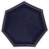 Складной зонт TAKE IT DUO, синий в полоску - фото