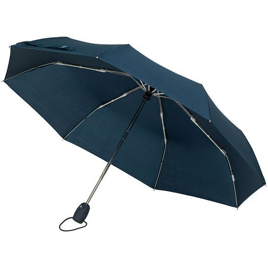 Зонт складной Comfort, синий - подробное фото