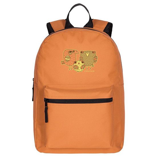 Рюкзак «Семейство сов», оранжевый - подробное фото