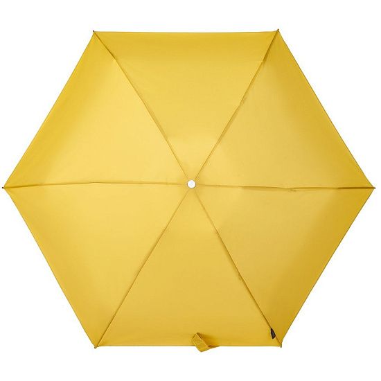 Складной зонт Alu Drop S, 4 сложения, автомат, желтый (горчичный) - подробное фото