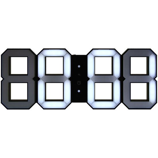 Часы настенные White & White Clock, черные - подробное фото