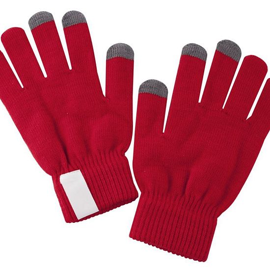 Сенсорные перчатки Scroll, красные - подробное фото