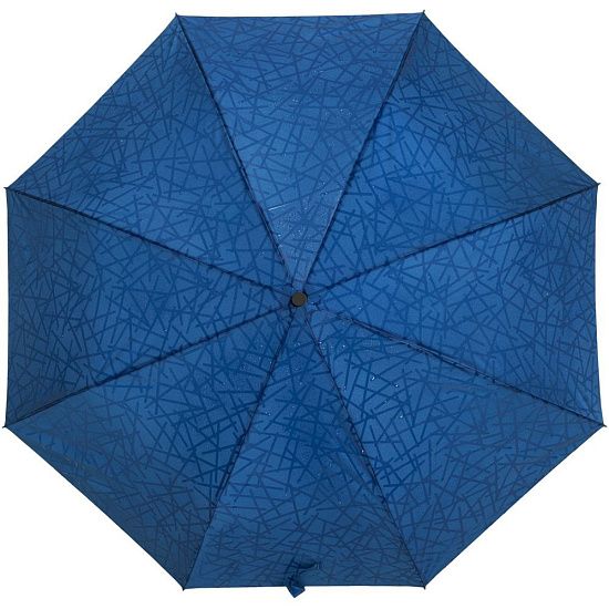 Складной зонт Magic с проявляющимся рисунком, синий - подробное фото