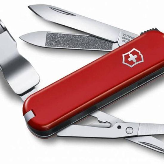 Нож-брелок Nail Clip 580, красный - подробное фото