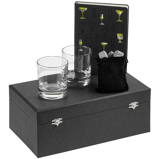 Набор «Культура пития», с бокалами и камнями для виски - подробное фото