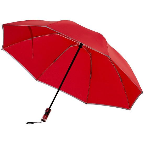 Зонт наоборот складной Futurum, красный - подробное фото