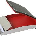 Визитница Prestige, черная с красным