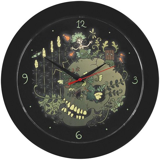 Часы настенные «Серенада», черные - подробное фото