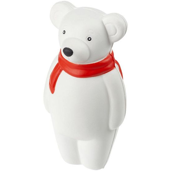 Сквиши-антистресс «Мишка», с красным шарфом - подробное фото