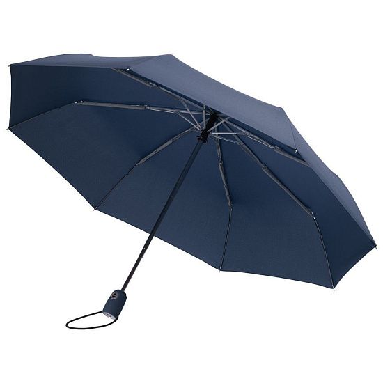 Зонт складной AOC, синий - подробное фото