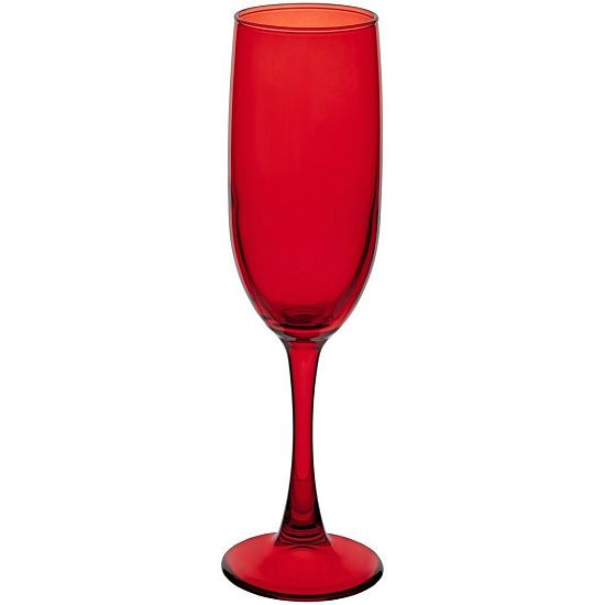 Бокал для шампанского Enjoy, красный - подробное фото