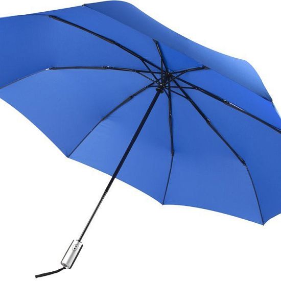 Зонт складной Unit Fiber, ярко-синий - подробное фото
