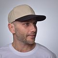 Бейсболка Unit Heat с прямым козырьком, двухцветная, серая с черным