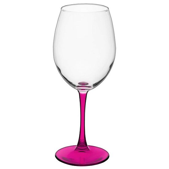 Бокал для вина Enjoy, розовый (фуксия) - подробное фото
