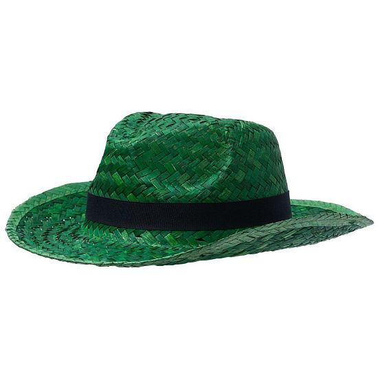 Шляпа Daydream, зеленая с черной лентой - подробное фото