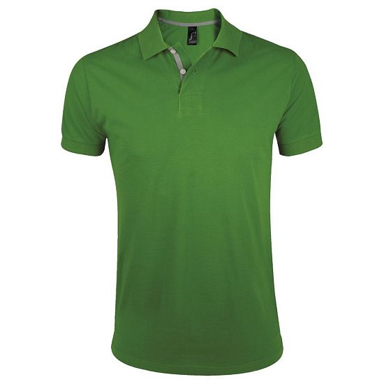 Рубашка поло мужская PORTLAND MEN 200 зеленая - подробное фото
