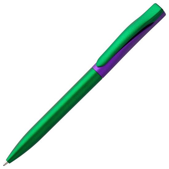 Ручка шариковая Pin Fashion, зелено-фиолетовый металлик - подробное фото