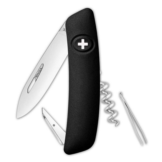 Швейцарский нож D01, черный - подробное фото