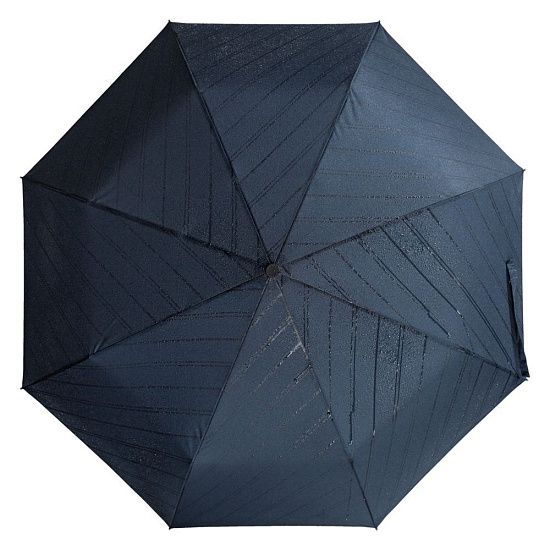 Складной зонт Magic с проявляющимся рисунком, темно-синий - подробное фото
