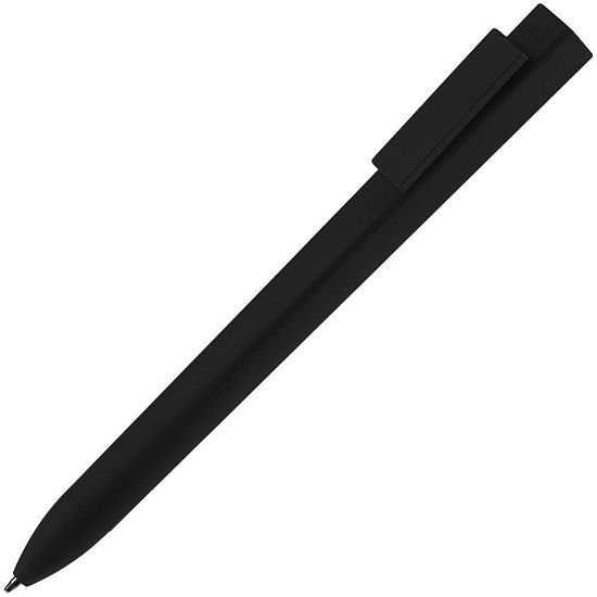 Ручка шариковая Swiper SQ Soft Touch, черная - подробное фото