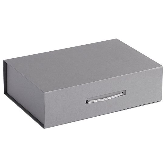 Коробка Case, подарочная, серебристая - подробное фото