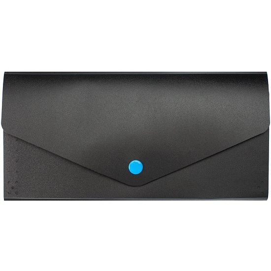 Органайзер для путешествий Envelope, черный с голубым - подробное фото