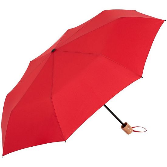 Зонт складной OkoBrella, красный - подробное фото