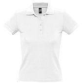 Рубашка поло женская PEOPLE 210, белая - фото