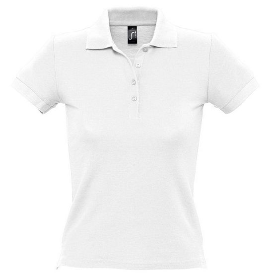 Рубашка поло женская PEOPLE 210, белая - подробное фото
