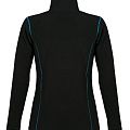 Куртка женская NOVA WOMEN 200, черная с ярко-голубым