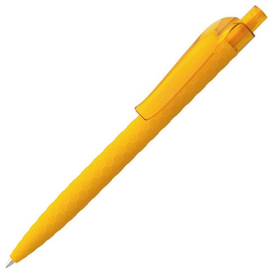 Ручка шариковая Prodir QS04 PRT Honey Soft Touch, желтая - подробное фото
