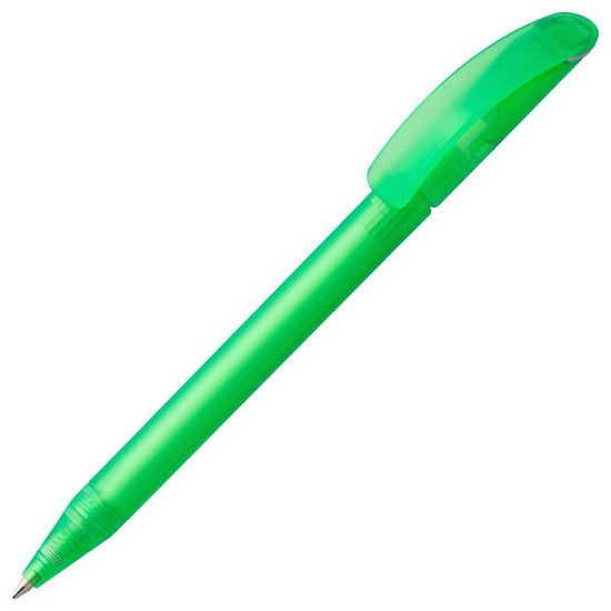 Ручка шариковая Prodir DS3 TFF Ring, светло-зеленая с серым - подробное фото
