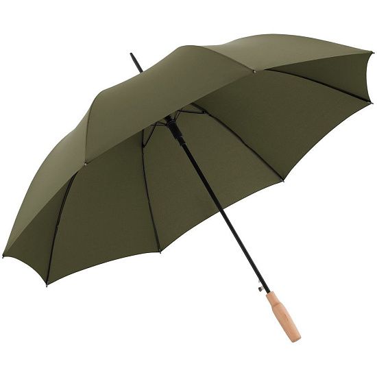 Зонт-трость Nature Stick AC, зеленый - подробное фото