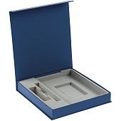 Коробка Arbor под ежедневник, аккумулятор и ручку, синяя - фото