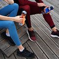 Бутылка для воды Fata Morgana, прозрачная с синим