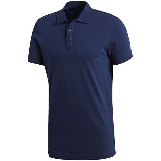 Рубашка поло Essentials Base, синяя - подробное фото