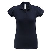 Рубашка поло женская Heavymill темно-синяя - фото