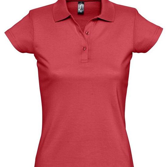 Рубашка поло женская Prescott Women 170, красная - подробное фото