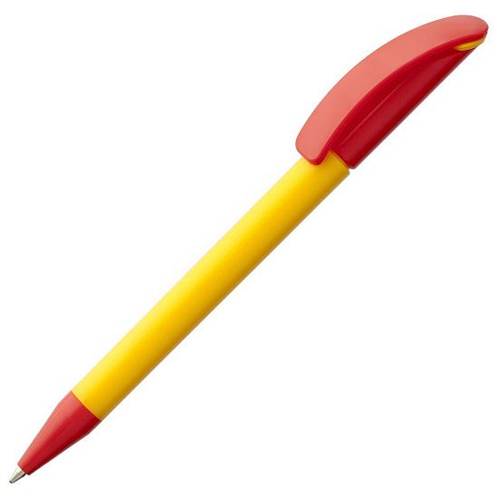 Ручка шариковая Prodir DS3 TPP Special, желтая с красным - подробное фото
