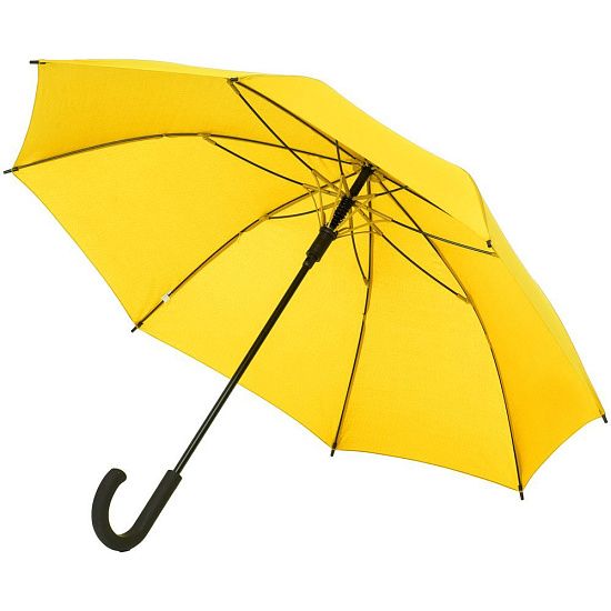 Зонт-трость с цветными спицами Bespoke, желтый - подробное фото
