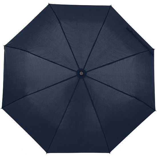 Зонт складной Monsoon, темно-синий - подробное фото
