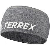 Спортивная повязка на голову Terrex Trail, серый меланж - фото