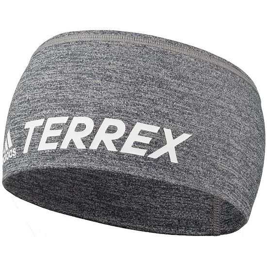 Спортивная повязка на голову Terrex Trail, серый меланж - подробное фото
