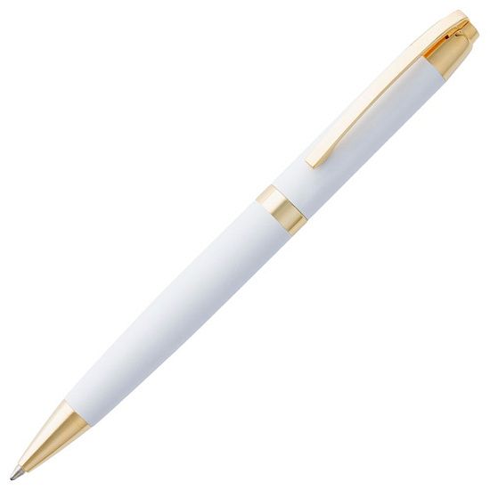 Ручка шариковая Razzo Gold, белая - подробное фото