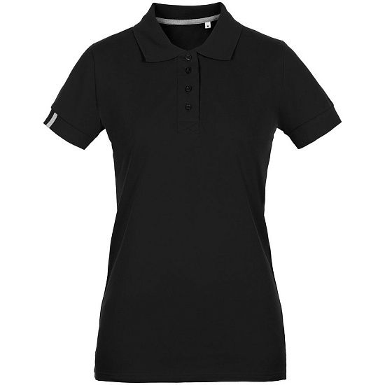 Рубашка поло женская Virma Premium Lady, черная - подробное фото